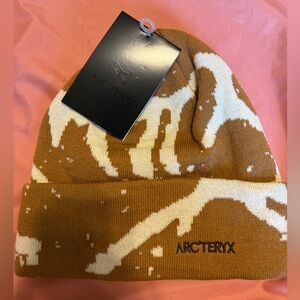 Arc'teryx Tan and Cream Knit Beanie